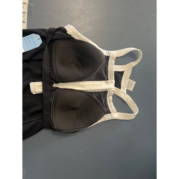 NEW Lands End Tankini Top 8 Black & White Swim Coastal Vacation Beach Tropical - Picture 5 of 8